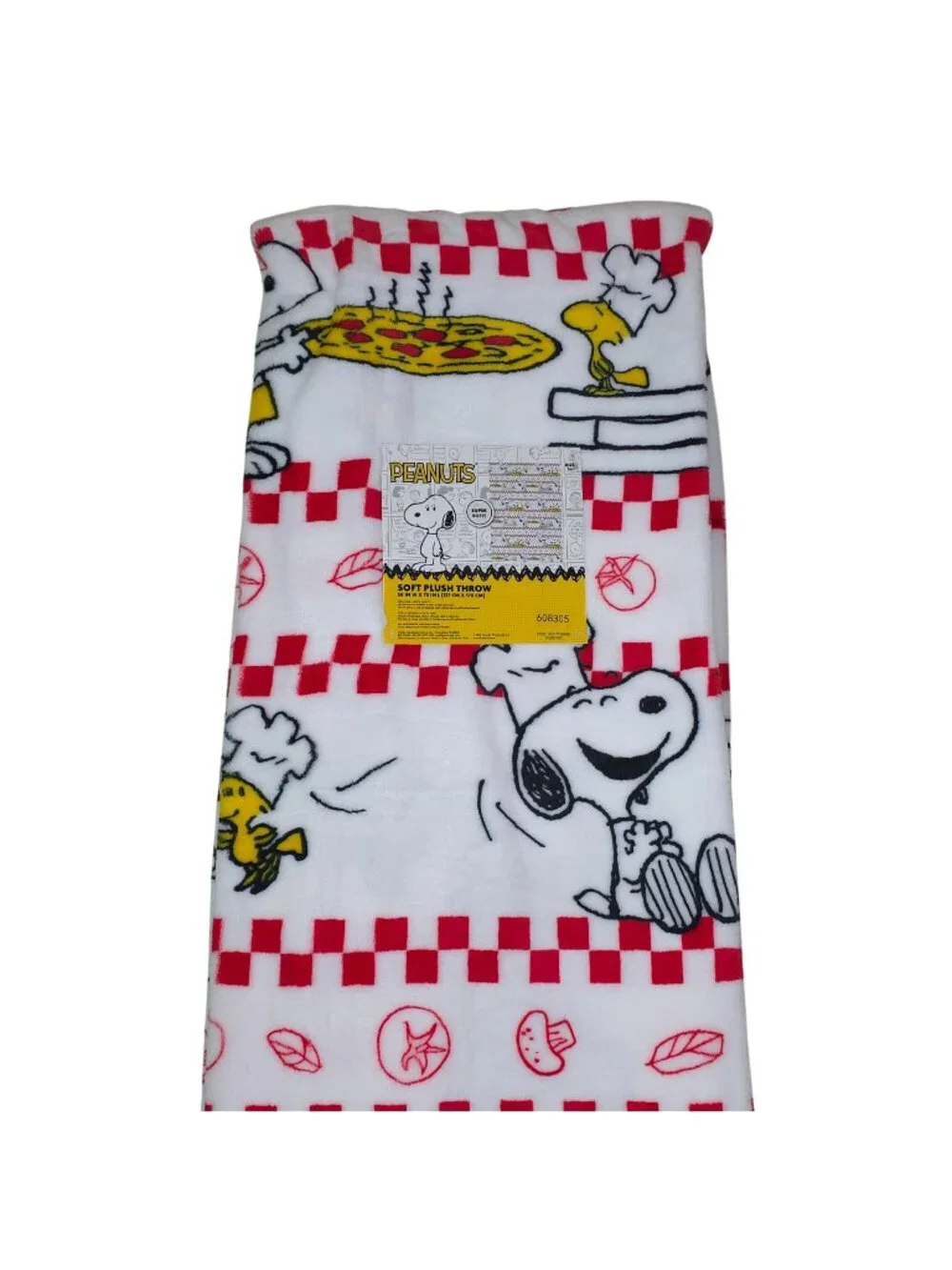 Peanuts Snoopy & Woodstock Soft Plush Throw Blanket 50x70